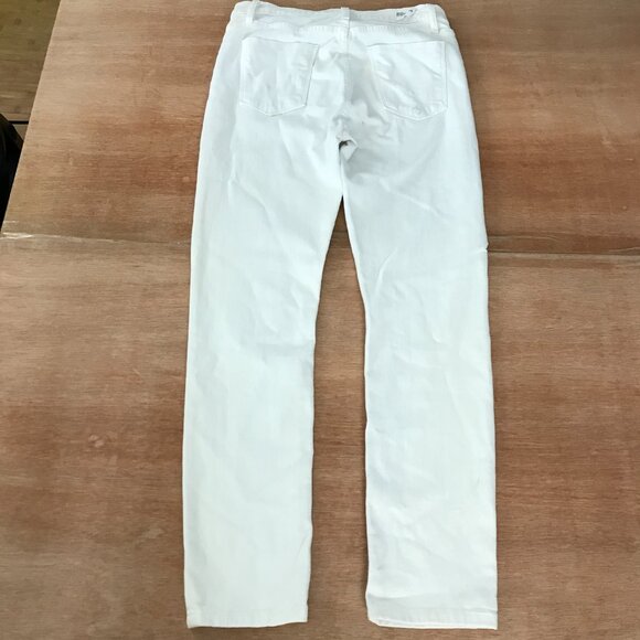 Hudson High Rise Barbara Ankle Super Skinny Jeans Women size 28 White Stretch - Picture 2 of 15